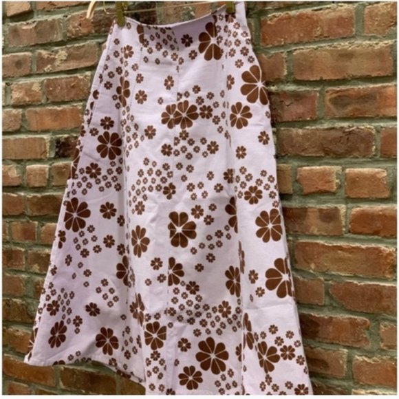 kate spade purple lilac brown floral spade midi skirt size 4 nwt - Picture 4 of 8